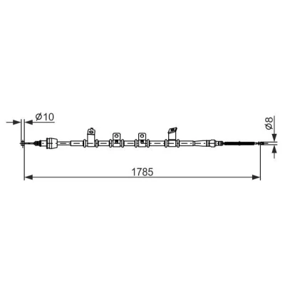Imagen de BOSCH 1 987 482 922 Cable de Freno Mano 1785, 1475
