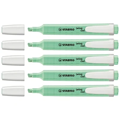 Imagen de Stabilo Lote de 3 subrayadores Swing Cool Pastel Edition Menta al agua