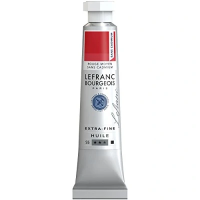 Imagen de Lefranc Bourgeois Óleo Extra Fino 20ml Tubo de pintura, Rojo medio libre Cadmio