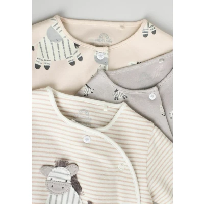 Imagen de Next Regular FIT 3 PACK Pijama de bebé para niños, Talla: PRE 5lb, Grey