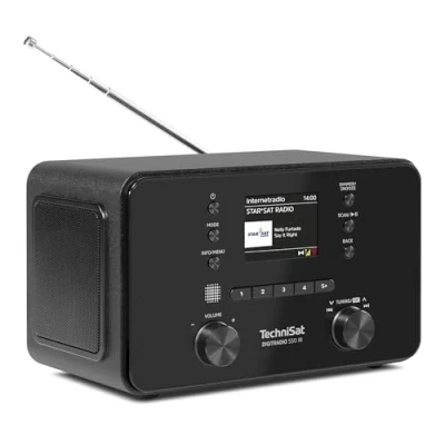Imagen de TechniSat DIGITRADIO 550 IR Radio estéreo por Internet (Dab+, FM, WLAN, Bluetooth, Control App, Despertador), Negro