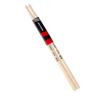 Imagen de 1 par de baquetas madera arce premium 5B, ideal para bateristas todos los niveles, batería, percusión y practicar (5B)