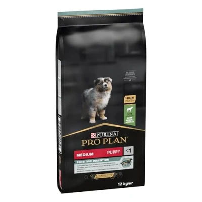 Imagen de PURINA PRO PLAN Cachorro Mediano con digestión sensible OPTIDIGEST Cordero 12kg