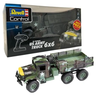 Imagen de Revell Control 24439 RC Crawler US Army Truck Coche teledirigido, diseño de Camuflaje