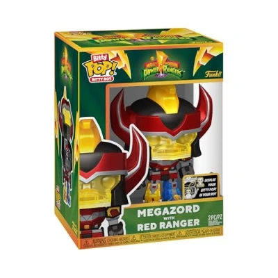 Imagen de Funko Bitty Bots: Power Rangers ¡Megazord con Ranger Rojo! ¡Bitty Pop! TV 0.9 Pulgadas y 4.85 Coleccionable Idea para Regalo Expositor