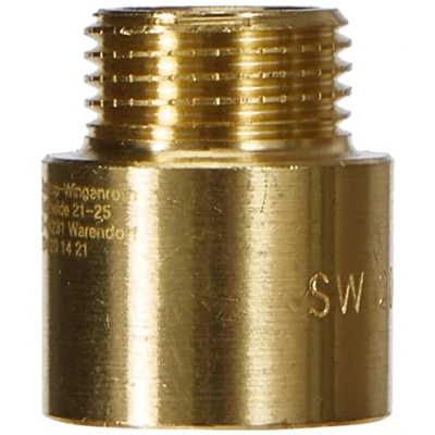 Imagen de Sanitop Wingenroth 15503 8 Lote de 10 Extensiones Grifo con hexágono Interior, 1/2&quot; x 20 mm, latón