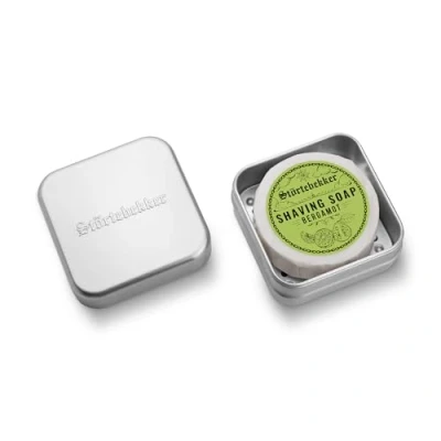 Imagen de Störtebekker jabón de afeitar y Juego aluminio con en diferentes variantes vegano hecho a mano fábrica (Bergamota)