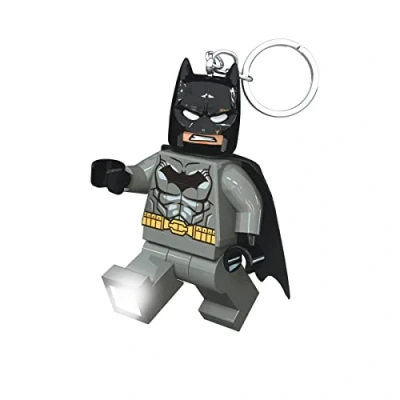 Imagen de Lego DC Superhéroes Llavero Linterna LED de Batman para Aficionados Juguete Divertido niños Figura 76 mm (KE92H) Incluye 2 Pilas CR2025