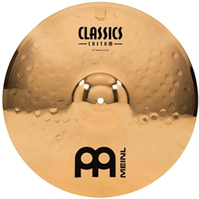 Imagen de Meinl Cymbals Classics Custom Brilliant Plato Powerful Crash de 16 pulgadas (40,64cm) Platillos Batería Bronce B12, Acabado Brillante (CC16PC B)