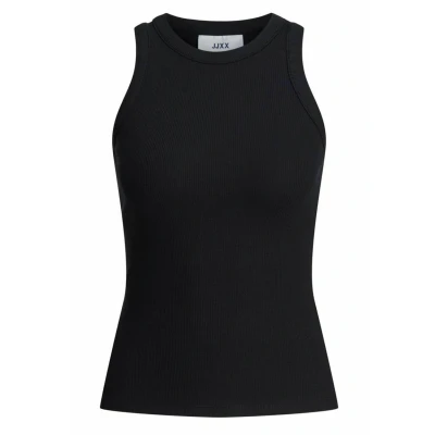 Imagen de JJXX Jxforest Str SL Rib Top Jrs Noos, Negro, S para Mujer