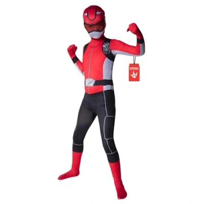 Imagen de Morph Disfraz Power Ranger Rojo Niño, Niño Ranger, Carnaval Talla M