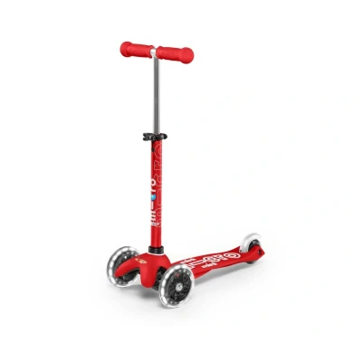 Imagen de Patinete Mini Micro Deluxe Rojo Luces LED
