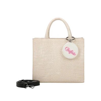 Imagen de Buffalo BIG BOXY Bolso de mano, Mujer, Talla: One Size, Croco white taupe