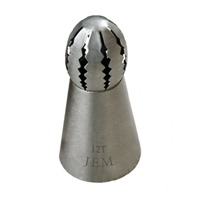 Imagen de PME Jem Twist Boquillas de tubería 12T y 13T, Juego 2, Acero Inoxidable, Plateado, 3 x 8 cm