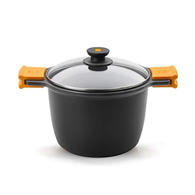 Imagen de BRA Efficient Olla alta, aluminio fundido , Negro, 20 cm