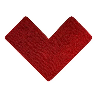 Imagen de WohnDirect Nueva Alfombra de baño para Ducha rinconera Rojo Alfombrilla Antideslizante Y Lavable Cómoda Súper Absorbente