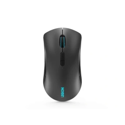 Imagen de Lenovo Legion M600 Ratón Inalámbrico para Juegos (Sensor óptico 16.000 dpi, Diseño Ambidiestro, Retroiluminación LED RGB, 9 Botones) Gris Claro