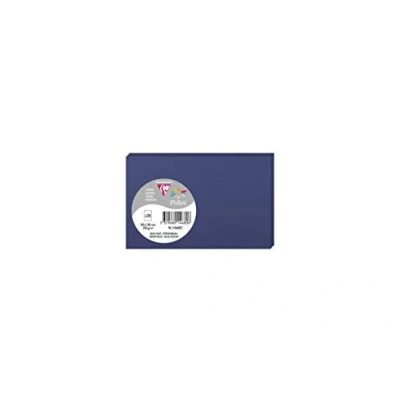 Imagen de Clairefontaine 1468C Un paquet de 25 cartes Pollen 8,2x12,8 cm 210g, Bleu nuit