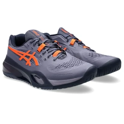 Imagen de Asics Gelresolution X Zapatillas de tenis para todas las superficies, Hombre, Talla: 47, Greyish purple/nova orange Zapatos