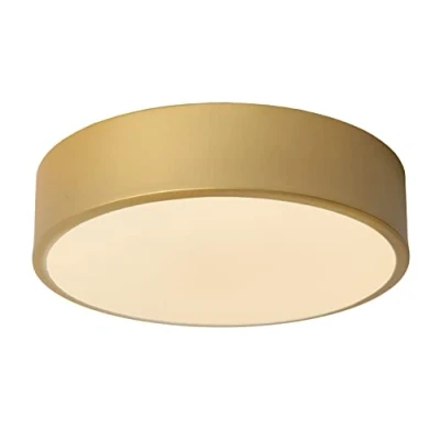 Imagen de Lucide Plafón LED Unar, dorado mate, Ø 20 cm
