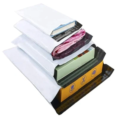 Imagen de HVDHYY Bolsas para Envíos Paquetes por Correo Sobres Envios Postal Bolsa de Plástico Blanco Mixto 100pcs C5 A4 B4 A3 Postales Autoadhesivas Prendas Textiles Nuevo Material