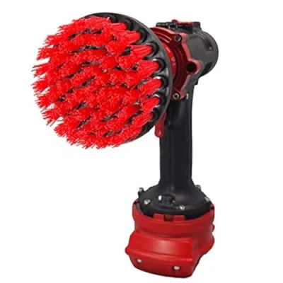 Imagen de Kornely™Cepillo Premium Para Taladro, Rígido, Rojo,10cm.Limpiador Profesional de Alta Potencia. No Raya las Superficies. Garaje, Ladrillos, Baldosas, Piedra, Chimenea y Limpieza Rines Autos