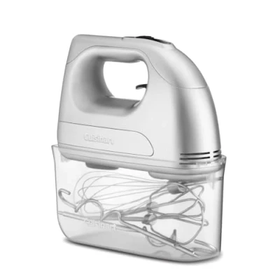 Imagen de Cuisinart Power Advantage Batidora de mano 7 velocidades Batidor globo Ganchos para masa Batidores acero inoxidable Motor 200W Estuche a presión man