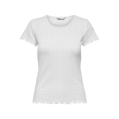 Imagen de Only Onlcarlotta S/S Top Jrs Noos Camiseta, Blanco, XS para Mujer