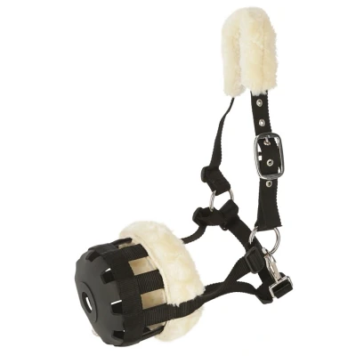 Imagen de Kerbl 3222145 Bozal Teddy de Forro Polar, Nailon, Negro, Completo