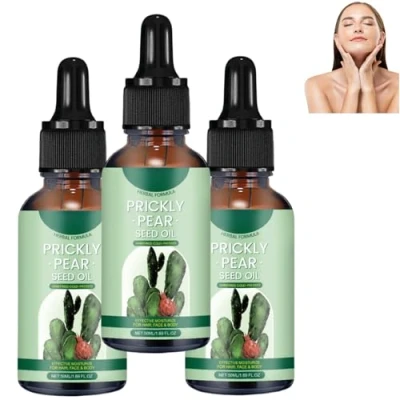 Imagen de aceite de semilla cactus, cactus prensado en frío para rostro, piel, cabello y uñas, humectante piel seca cuerpo, adecuado todo tipo