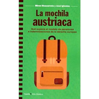 Imagen de mochila austriaca, La: Que supone el modelo de pensiones e indemnizaciones la derecha europea: 160 (Más Madera)