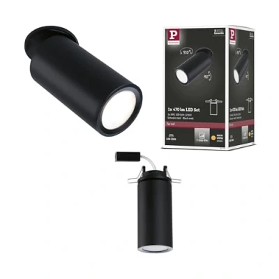 Imagen de Paulmann 93088 Luminaria empotrable LED Turnal red. 60mm 90 470lm 3 Step Dim, incl. 1x6 W regul., lum.empotrable, negro mate, metal 2700 K Coin