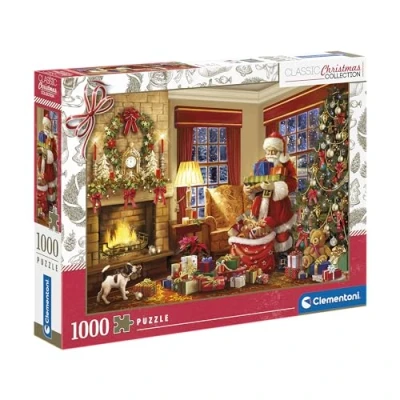 Imagen de Clementoni Colección, Santa&#039;s Visit Puzzle 1000 Piezas, Adulto, Fabricado en Italia 81497