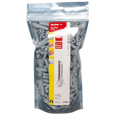 Imagen de Fischer big pack sx plus 6x30 240 tasselli per muro pieno e forato