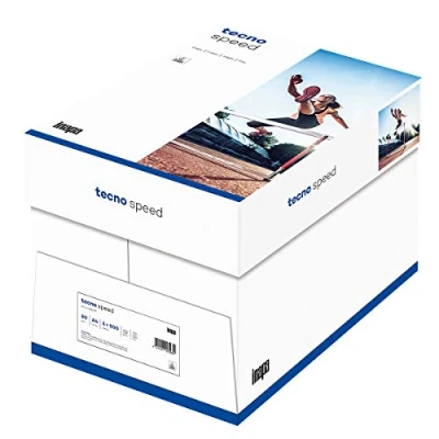 Imagen de inapa Papel para impresora/fotocopiadora tecno Speed: 80 g/m², A4, blanco, 2500 hojas, impresión rápida y sin atascos