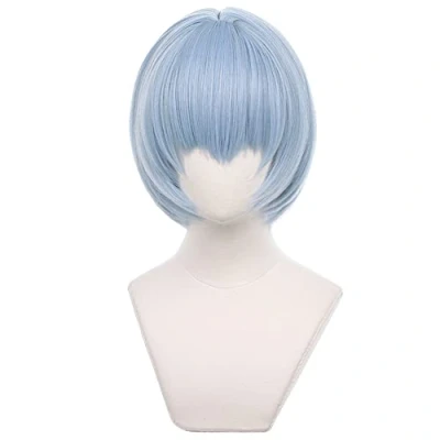 Imagen de HIROAKIYA Rei Ayanami Wig, Cosplay Wig with Cap