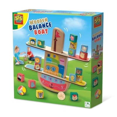 Imagen de SES Creative 02309 Balancing Game Boat de Madera
