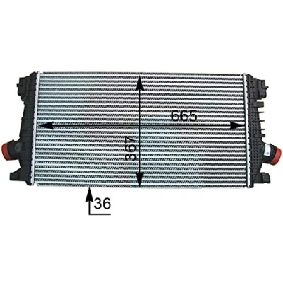 Imagen de MAHLE ORIGINAL CI 364 000P Intercooler OPEL: Astra J Sports Tourer, Cascada, Hatchback