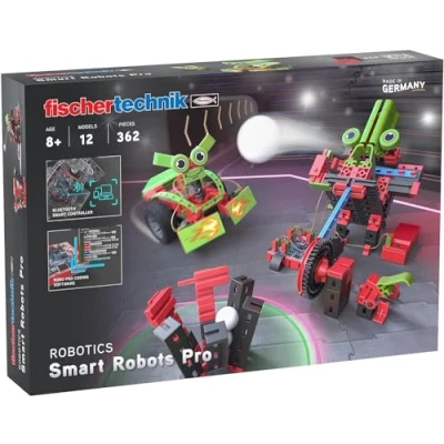 Imagen de fischertechnik ROBOTICS Smart robots Pro 569021 programables, kit de robotica, 12 modelos, a partir 8 años