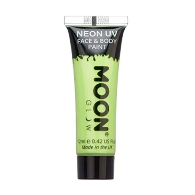 Imagen de Moon Glow Pintura corporal y facial intensa de neón UV Pastel Verde 12 ml