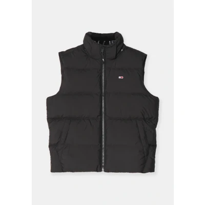 Imagen de Tommy Jeans Chaleco Hombre Essential Down Vest con Capucha, Negro (Black), M