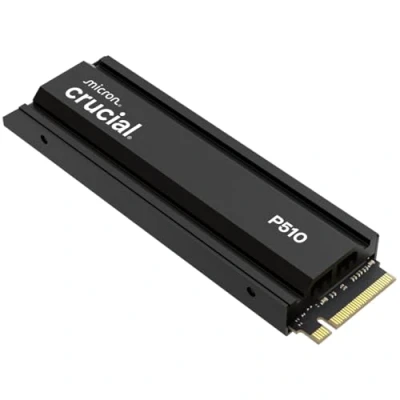 Imagen de Crucial P510 SSD 2TB PCIe 5.0 x5 Gen5 NVMe M.2 Interno con Disipador, Velocidades de lectura hasta 10000 MB/s, escritura 8700 Ordenador Sobremesa e PS5, Disco Duro CT2000P510SSD5 01