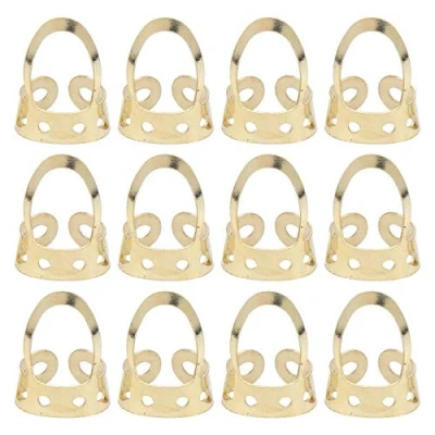 Imagen de 12 Uds púas de dedo guitarra pulgar ajustables accesorios instrumentos musicales huecos acero inoxidable(Oro)