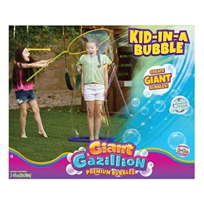 Imagen de Gazillion Kid in a Bubble Pompa gigante Niño dentro de la burbuja para Niños, Mascotas, Fiestas, Celebraciones, Exteriores Juguetes y Regalos Niños 3 Años o Más