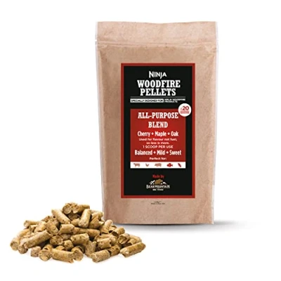 Imagen de Ninja Woodfire pellets Mezcla multiusos 900 g, pellet oficial para su uso con la Parrilla de exterior Woodfire, XSKOGAPBPL2UK
