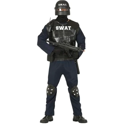 Imagen de FIESTAS GUIRCA Disfraz Hombre swat policia Talla m
