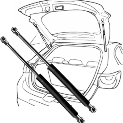 Imagen de VewZJJ Coche Resortes Gas Maletero para Ford C MAX II 2013 2018,Muelles Amortiguadores Varilla Soporte ElevacióN La Puerta Trasera Resorte Choque Trasero Piezas