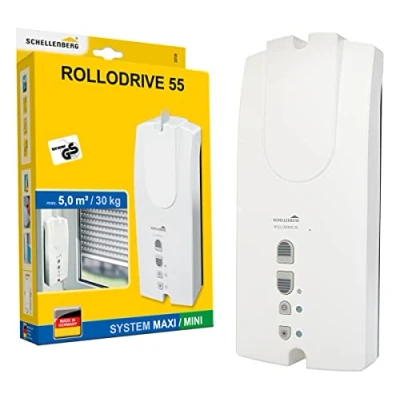 Imagen de Schellenberg 22725 Enrollador de Cinta eléctrico, Blanco, RolloDrive 55