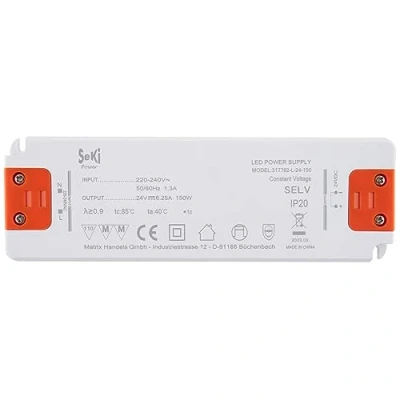 Imagen de SeKi fuente de alimentación LED L 150 24 V 6,25 A W; controlador transformador driver