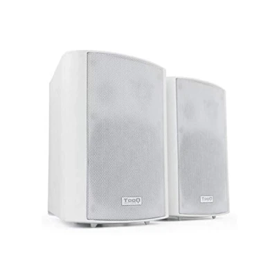 Imagen de TQOWS 01W Altavoces de Pared Autoamplificados, Potencia Salida RMS: 2x30W, Frecuencia: 70HZ 16KHZ, 2xRCA, 1x Jack 3.5, Reguladores Volumen. Blanco